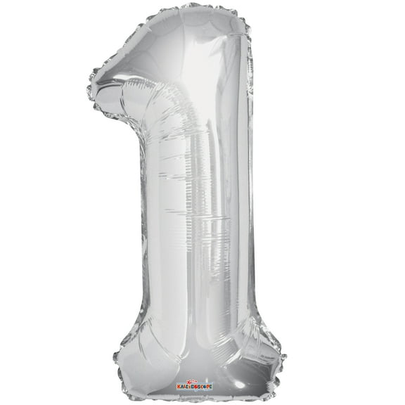 Giant Silver Number 1 Balloon 34"