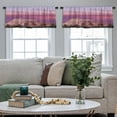 thumbnail image 5 of LALILO Kitchen Curtain Valance City Sunset Morocco Africa Rod Pocket Window Curtain 52"x 18" Set of 2, 5 of 7