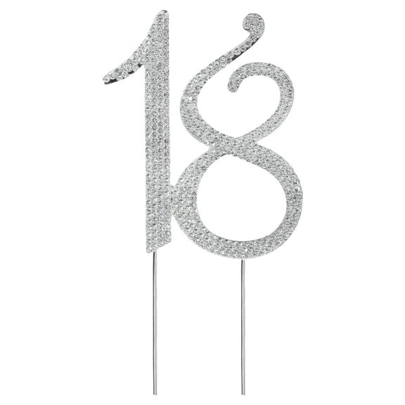 Diamante for Rhinestone Number 18 Cake For 18th Birthday Wedding Annivers