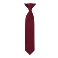 thumbnail image 2 of Jacob Alexander 11 inch Young Boys' Ties - Pre-Tied Clip-On Neckties for Kids Formal Wedding Graduation School Uniforms - Burgundy, 2 of 7