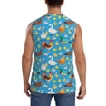 thumbnail image 4 of KLL Rooster And Chickens Print Workout Tank Tops Gym Sleeveless Fitness Muscle Tee-X-Large, 4 of 7