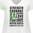 thumbnail image 4 of Inktastic Mental Health Awareness Strength Support Love Women's Plus Size V-Neck T-Shirt, 4 of 5