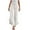 White, variant on Admvng Capris Pants for Women Fashion Solid Color Ruffle Elastic High Waist Long Pants S-2XL