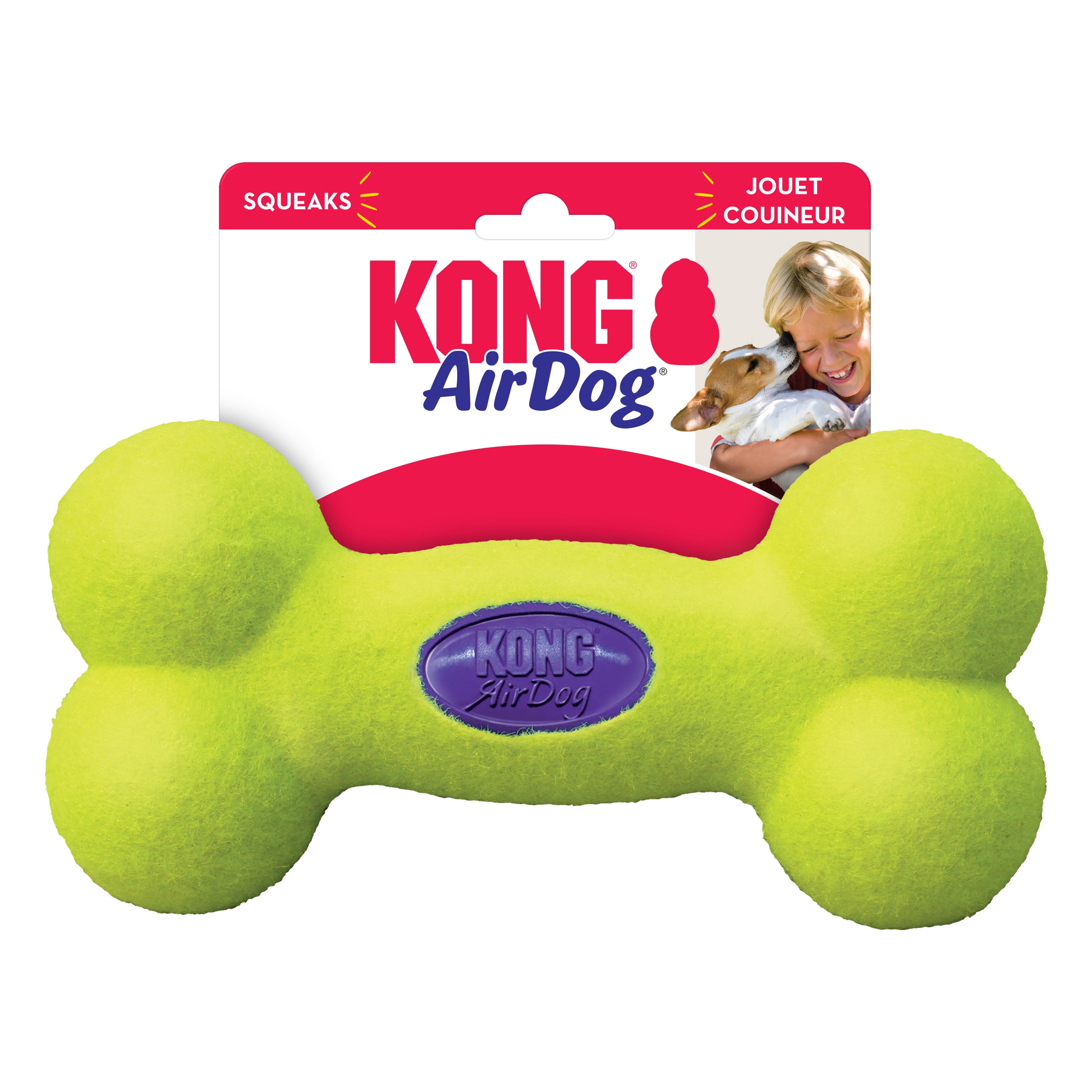 KONG® AirDog® Bone Squeaker Dog Toy, Large, for Dogs Between 30-65 lbs