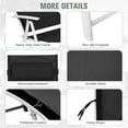 thumbnail image 6 of Furnibear Folding Lounger Chair Outdoor Lightweight Foldable Chaise Chair Black, 6 of 7