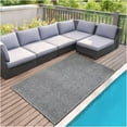 thumbnail image 2 of Koeckritz Rugs 12' x 14' Premium Ribbed Indoor/Outdoor Area Rug, Quick Dry, Lightweight, Sky Grey, 2 of 8