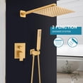 thumbnail image 2 of Juego de Ducha SGUVK 10" en Oro Cepillado con Lluvia, 2 of 6