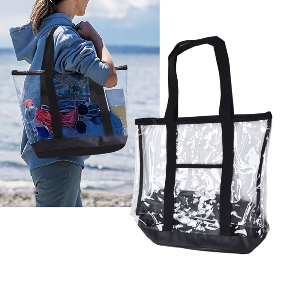 Bolsa de Playa Transparente, Bolso de Hombro Transparente Múltiple para la Piscina para la Playa