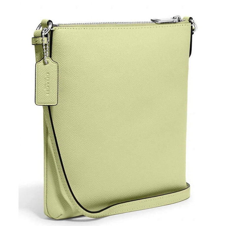 NWT Coach Mini Rowan Pale Lime Crossgrain Leather Crossbody - MSRP hotsell $298