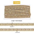 thumbnail image 2 of 14 Yard Gold Sequin Metallic Braid Trim Glitter Paillette Lace Applique Spangle Sequins Sewing Paillette Flat Glitter Fabric Lace Band for Crafts Embellishments Halloween Costume, 2 of 5
