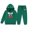 thumbnail image 3 of WOYY Toddler Girls Sweatsuit Cherry Printed Pullover Hoodie Jogger Pants Clothes Outfits, 3 of 3