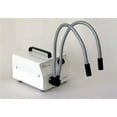 thumbnail image 2 of Amscope HL150-AY 150W Fiber Optic Dual Gooseneck Microscope Light Illuminator, Black, 2 of 3