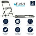 thumbnail image 3 of Flash Furniture Hercules Series Plastic Folding Event Chairs for Adults, Set of 2, Black, 3 of 20