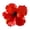 Red, variant on Hibiscus Flower Hair Clip Flower Hair Accessory, Large 4.92in Duckbill Hair Clip for Beach Party Costume, Lifelike Layered Petals, Lightweight Comfort, Red Yellow Green Blue