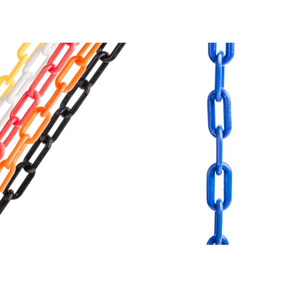 US Weight Chainboss Blue Plastic Safety Chain with Sun Shield UV Resistant Technology - 25 ft