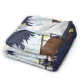 thumbnail image 6 of Super Soft Anti-Pilling Flannel Bed Blankets, Stars Tree Cozy Fluffy Warm All Seasons Throw Blanket for Sofa Bedding, 60"x50", 6 of 8