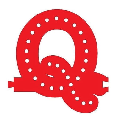 Smart LED Letter Q - RED