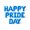 Blue, variant on Letter Balloons - HAPPY PRIDE DAY 16" Inch Alphabet Letters Foil Mylar Balloon Pride Day Party Banner (Black)