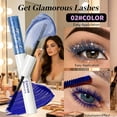 thumbnail image 5 of SDOHIG Gold Diamond Flash Mascara, Shiny Glitter Effect, Colorful Sparkle Lashes, Long-Lasting, Adds Dazzling Shine, Holiday Makeup, 5ml, 5 of 7