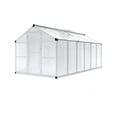 thumbnail image 3 of Greenhouse for Outdoors, Large Aluminum Greenhouses with Roof Vent and Quick Setup Structure, Greenhouse Heavy Duty with PC Panels, Walk-in Green Houses for Winter Garden,Backyard,Patio,Lawn, 3 of 7