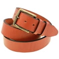thumbnail image 1 of Mens 1 1/2 Chestnut English Bridle Leather Belt Antique Brass Buckle, 1 of 4