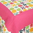 thumbnail image 3 of G&J Floral Pinwheel Cotton 3PC Floral Quilt Set Full/Queen Size Fuchsia Color, 3 of 4