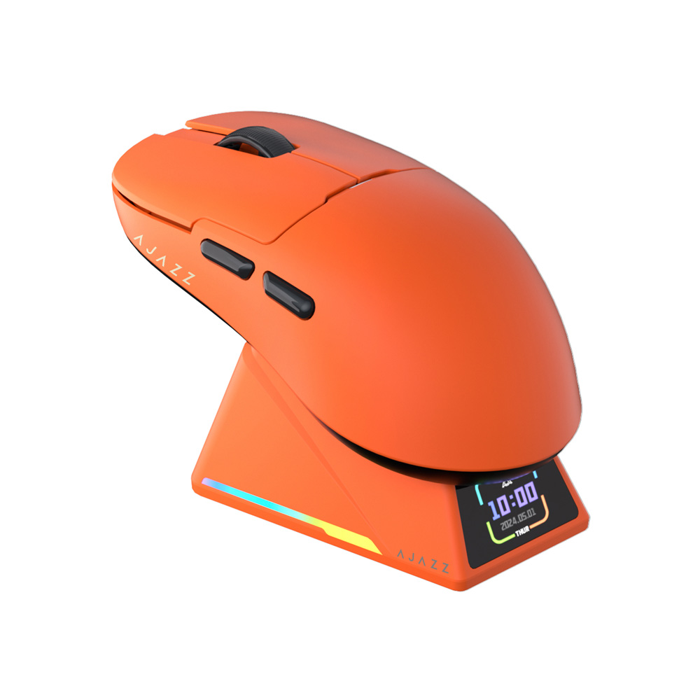 Wireless Magnetic Mouse AJ159 APEX PAW3950 400mAh RGB Sensor 8K Gaming ...