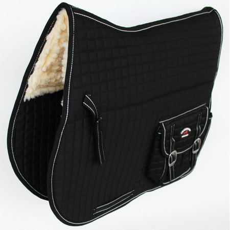 - Horse Quilted ENGLISH SADDLE PAD Pockets Fleece Australian Aussie Dressage 7272