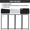 thumbnail image 7 of M optimized DJ Foldable Facade Portable Event Booth Panels with Black & White Lighting Scrims for Show, Party, Gathering, 7 of 7