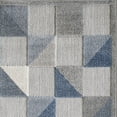thumbnail image 3 of 2â€™ x 4â€™ Blue Gray Triangle Indoor Outdoor Area Rug, 3 of 9