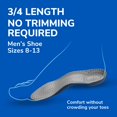 thumbnail image 6 of Dr. Scholl’s Tri-Comfort Shoe Insoles, Foam Cushioning with FlexiSpring Arch Support, Men, 1 Pair, 6 of 9