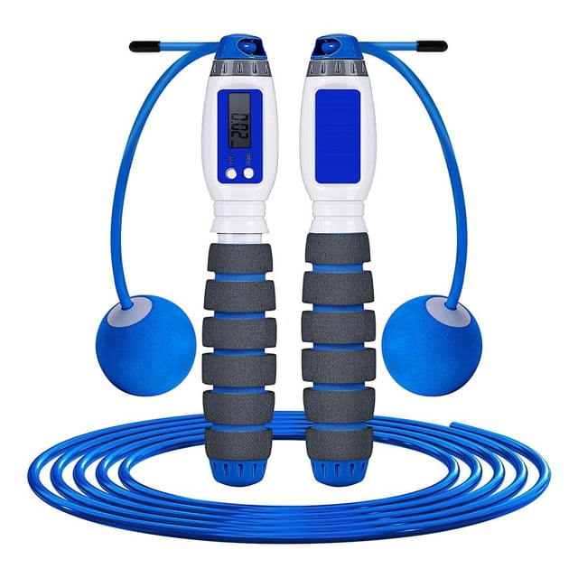 Cuerdas Para Saltar Con Contador Digital, Bolas Inalámbricas Para Exteriores, Cuerda Para Saltar, Entrenamiento Para Niños, Equipo De Herramientas De Fitness De Velocidad Inalámbrica Vogacara CE007369-02