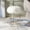 White/Silver, variant on Safavieh Caspian Modern Backless Wood and Fabric Foot Stools, Gray