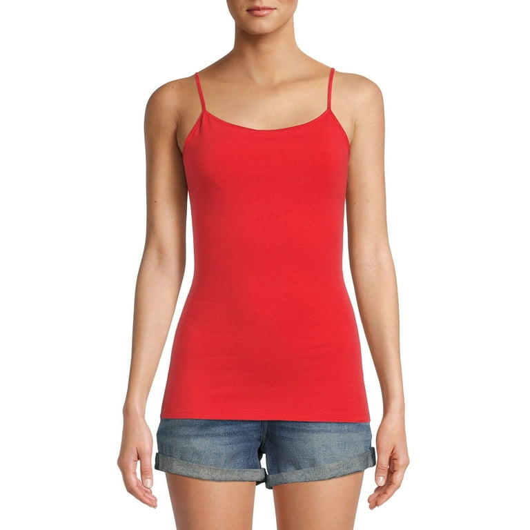 No Boundaries Spaghetti Strap Tank Top Shirt Cami Women’s XL dark red