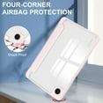 thumbnail image 6 of Hybrid Slim Case for Samsung Galaxy Tab A9 8.7" 2023 SM-X110 / SM-X115 - [Built-in S Pen Holder] Shockproof Cover Clear Transparent Back Shell, Auto Wake/Sleep for Tab A9 2023, Rosegold, 6 of 6