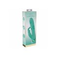 thumbnail image 3 of Vive Mimi 10 Function Silicone Rechargeable Triple Motor G-Spot Vibrating and Tapping Rabbit Vibrator, Green, 3 of 4