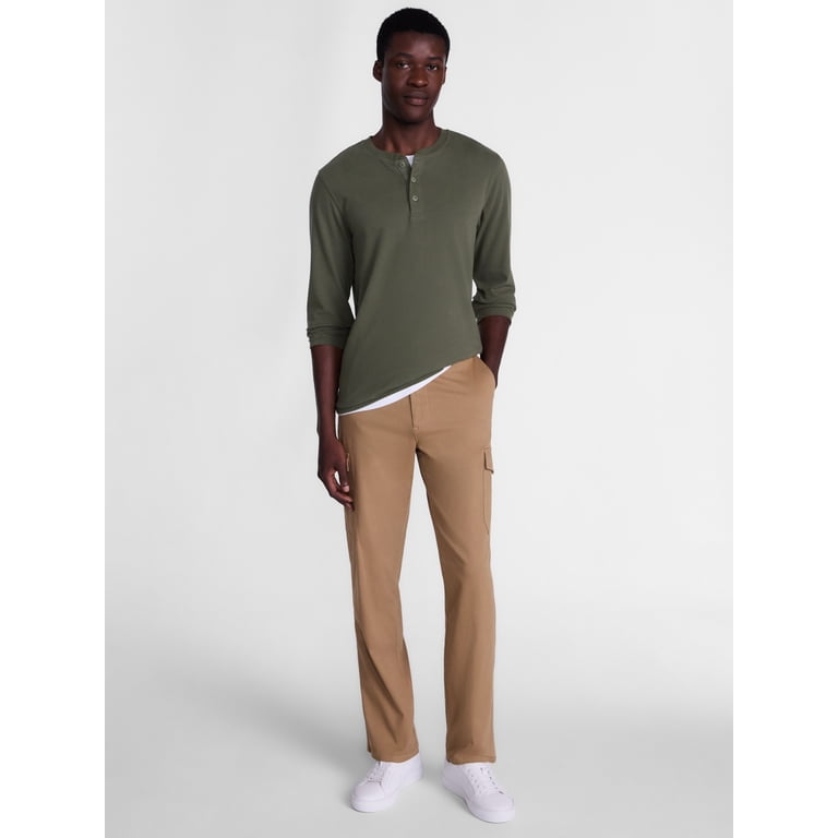 George Men's Long Sleeve Henley Shirt photo 2