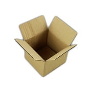 Angle View: EcoSwift Brand Premium 6x6x5 Cardboard Boxes Mailing Packing Shipping Box Corrugated Carton 23 ECT, 6"x6"x5", Brown, 175-Pack
