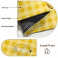thumbnail image 6 of Large Area Rugs for Living Room Bedroom, Farmhouse Truck 5'x8' Rug Washable Carpet Runner Indoor Outdoor, Country Bee Daisy Yellow Buffalo Lattices Non Slip Floor Mats Rug for Kitchen, Bathroom, 6 of 8