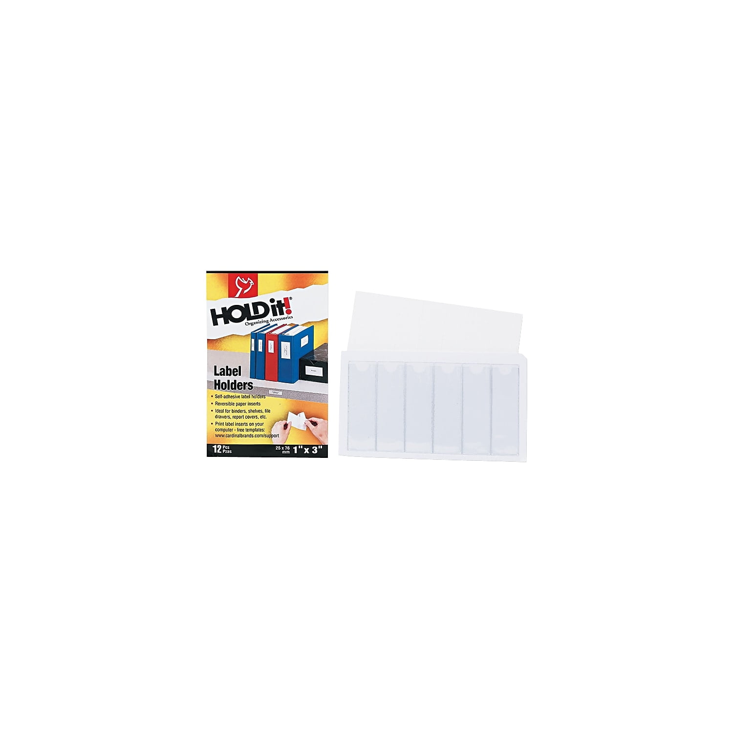 Cardinal Hold It Label Holders 1x3 21810 Com cardinal-hold-it-label-holders-1x3-21810-com