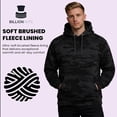 thumbnail image 7 of BILLIONHATS 24 Pack Wholesale Black Camo Hoodie Sweatshirts, Mens Heavyweight Fleece Lined Pullover Hoodies, Bulk Adults Sweatshirts, Homeless Donation (X-Large), 7 of 7