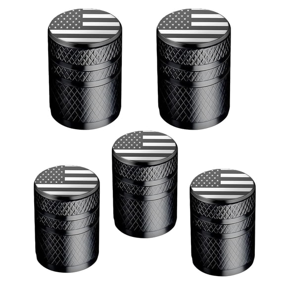 Bangbobby 5 PCS Tire Valve Stem Caps - Anodized Aluminum Tire Valve Caps, Corrosion Resistant Universal Stem Covers for Cars Trucks Motorcycles SUVs Bikes