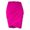 Hot Pink, variant on Fashion Ladys Pleating High Waist Solid Casual Slim Base Skirt, M, Hot Pink
