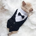 thumbnail image 4 of Wedding Suit formal Shirt for Small Dogs, Bowtie Tuxedo Gentleman Dog and Cat Clothes, 4 of 6