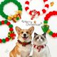 thumbnail image 3 of Christmas Cat and Dog Clothing Plush Ball Collar Reindeer Bow Wreath Vine Decoration Soft Material-M (40cm), 3 of 5