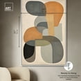 thumbnail image 5 of Ricole Modern Abstract Geometric Canvas Wall Art by Art Remedy, White Floater Frame, 45"x30", 5 of 7
