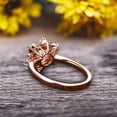 thumbnail image 4 of 1.25 Carat Round Cut Charles & Colvard moissanite engagement ring anniversary gift on 10k Rose Gold, 4 of 5