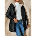 thumbnail image 6 of Winter Mid-Length Hooded Slim Fleece Thickened Jacket Warm Jacket, 6 of 8