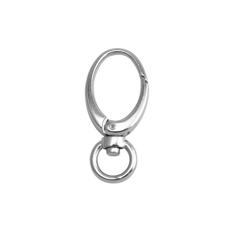 

Fenggtonqii Silvery 0.5 Inner Diameter Oval Ring Big Head Buckle Lobster Clasps Swivel Snap Hooks Pack of 6