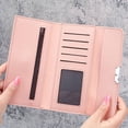 thumbnail image 4 of Fashion Women PU Leather Clutch Money Bag Long Wallet Coin Purse Pouch Bag PURPLE, 4 of 8